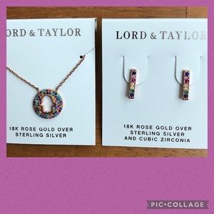 ♦️Like new rose gold pendant & earrings